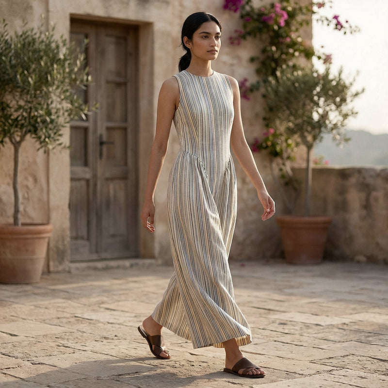 pastel cotton dress Isolde Pastel Ombre Cotton Dress Olivia Rubin