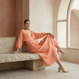 peach empire waist dress Strapless Beaded Empire Waist Color Chiffon Maternity Wedding Dress