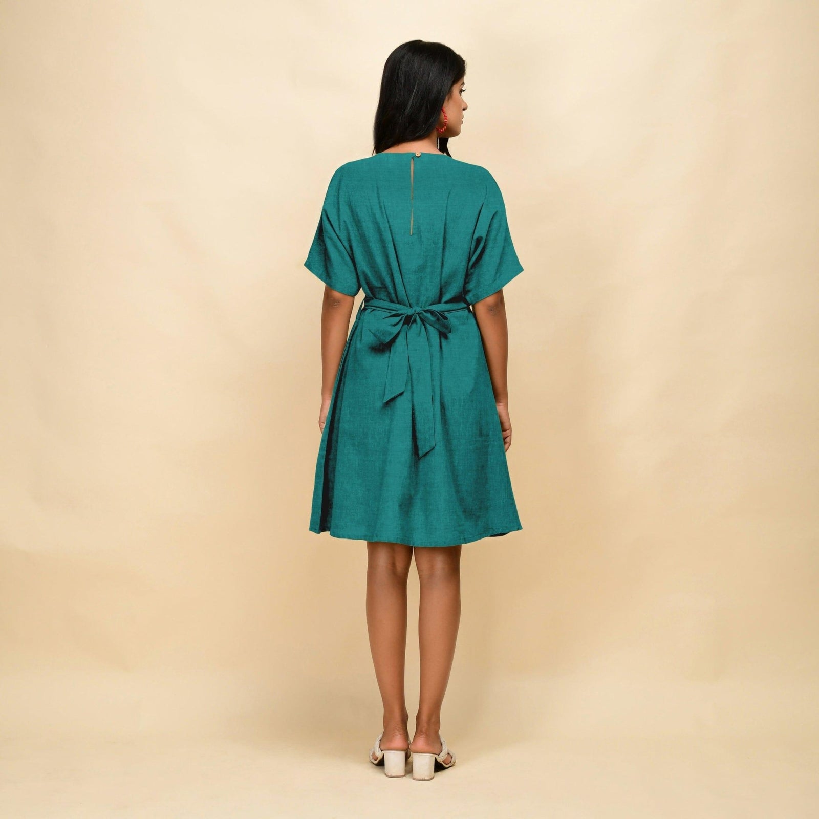 green blouson dress ASOS Design - One-Shoulder Blouson Maxi Dress - Women - Polyester/Viscose/Nylon - 4 US