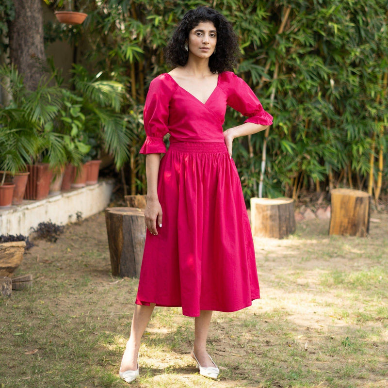 red cotton poplin dress Marina Rinaldi | Woman - Cotton-poplin dress - Red