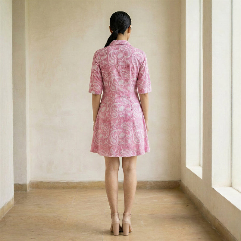pink paisley shirt dress Sonoma Shirt Dress Plus size 2X Floral Casual Pink Paisley Lounge Elastic  Waist
