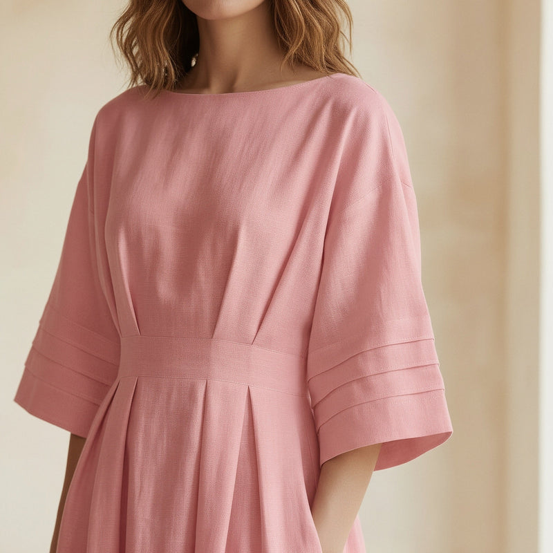pink kimono sleeve dress CLEARANCE