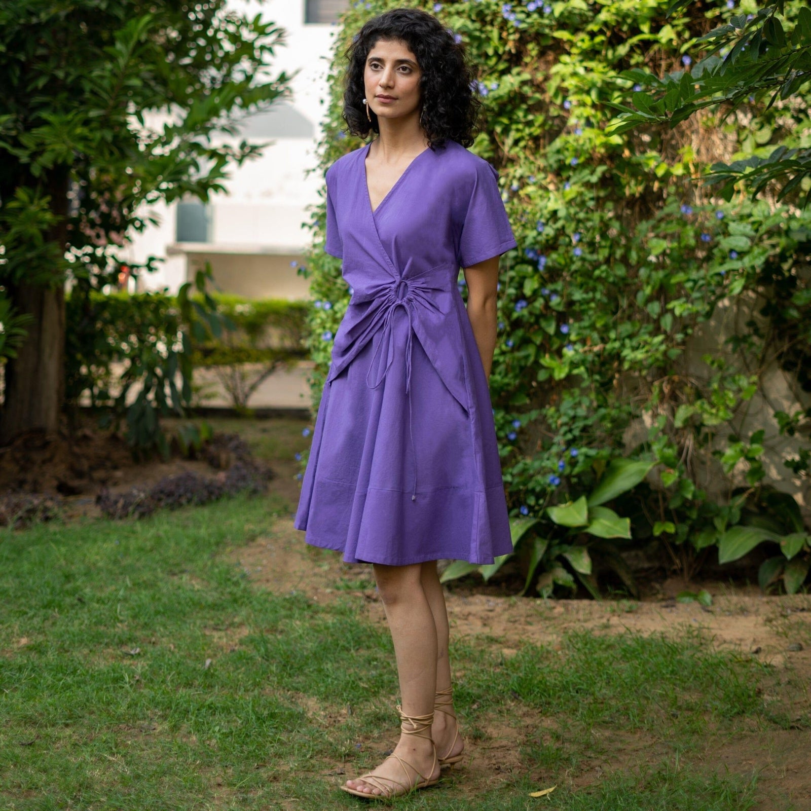 Knee Length Elegant Purple Dress Elegant Purple Solid Dress: The Perfect Long-Sleeve Midi For Knee Length Elegant Purple Dress Elegant Purple Solid Dress: The Perfect Long-Sleeve Midi For