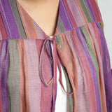 Front Detail of a Model wearing Reversible Breezy Cotton Outerwear