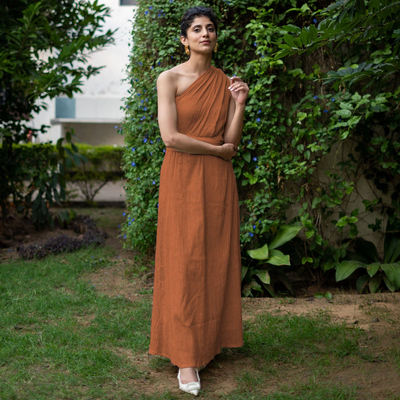 rust boho dress Baltic Born Womens Katherine Maxi Dress | Cream + Rust Floral