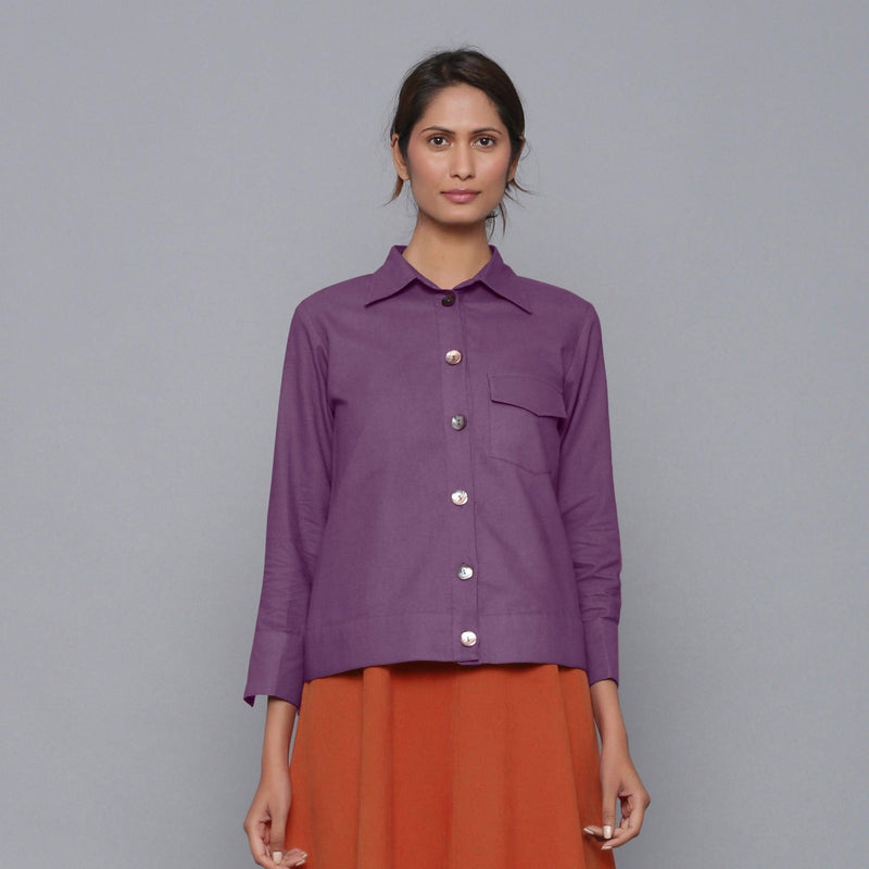 grape dress shirt OskarMD shirt