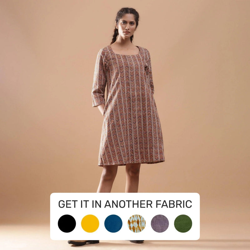 kalamkari cotton dress Roshini Kalamkari Cotton Dress TADA