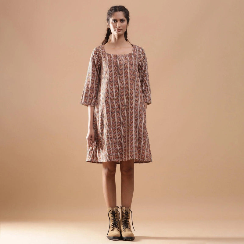 cotton kalamkari dress Isvara Cotton Kalamkari Dress WS994