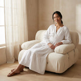 White Cotton Fit and Flare Maxi Tier Dress