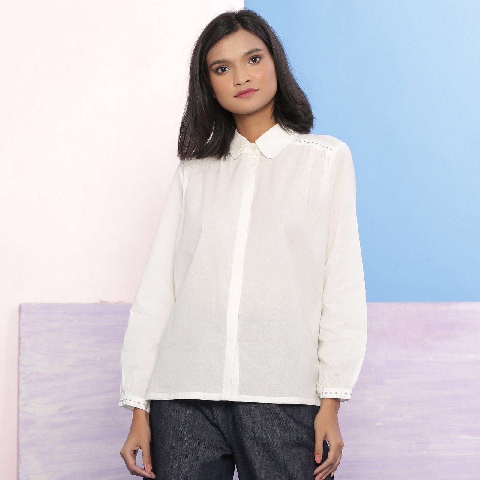 peter pan collar dress shirt Peter Pan Collar Shirt La Garonne