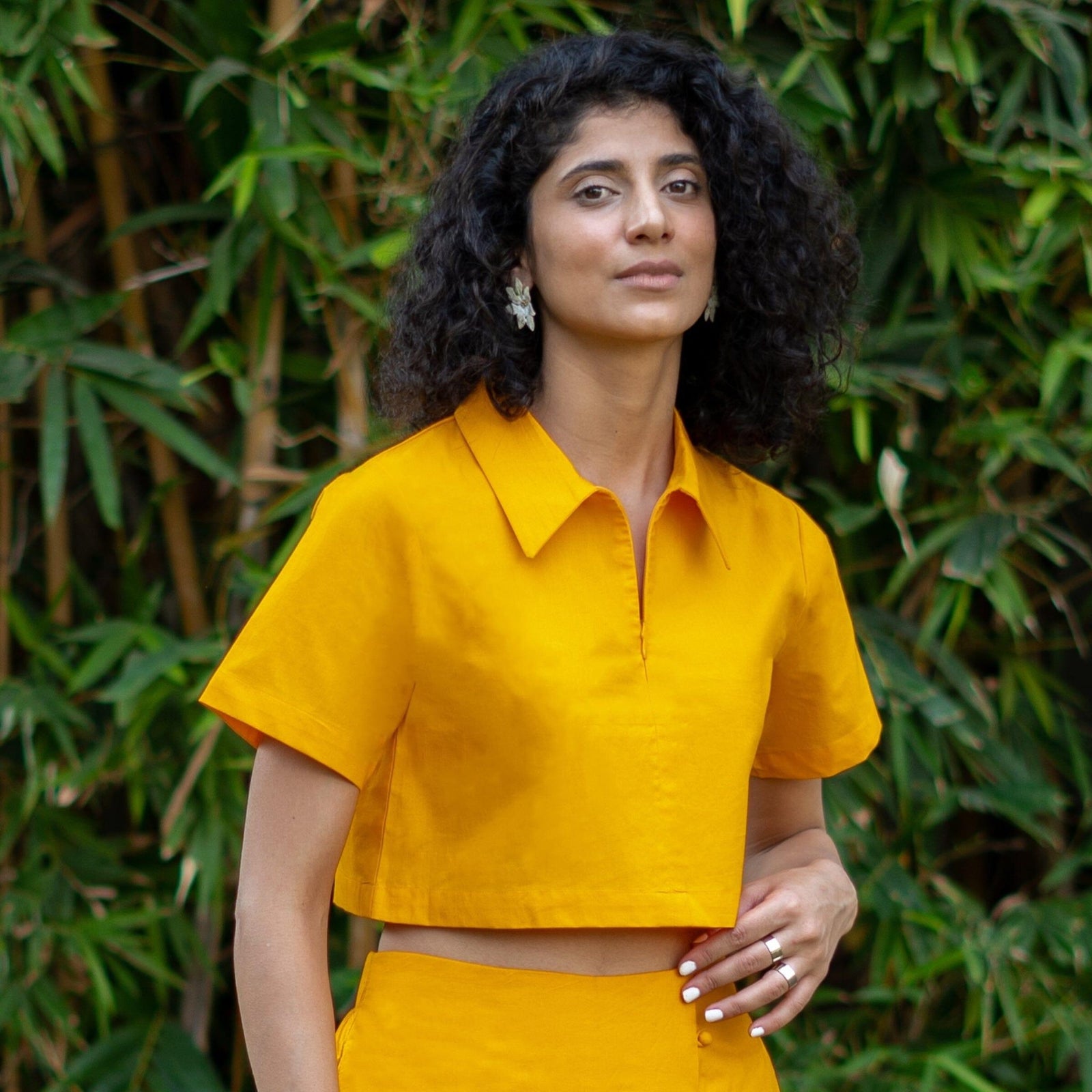 yellow-cotton-poplin-half-