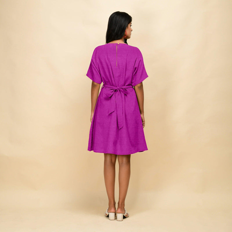 Linen/Cotton Knee Length Dress