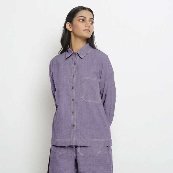 Wisteria Cotton Linen Full Sleeve Button-Down Shirt